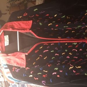 Velvet like corderoy collar